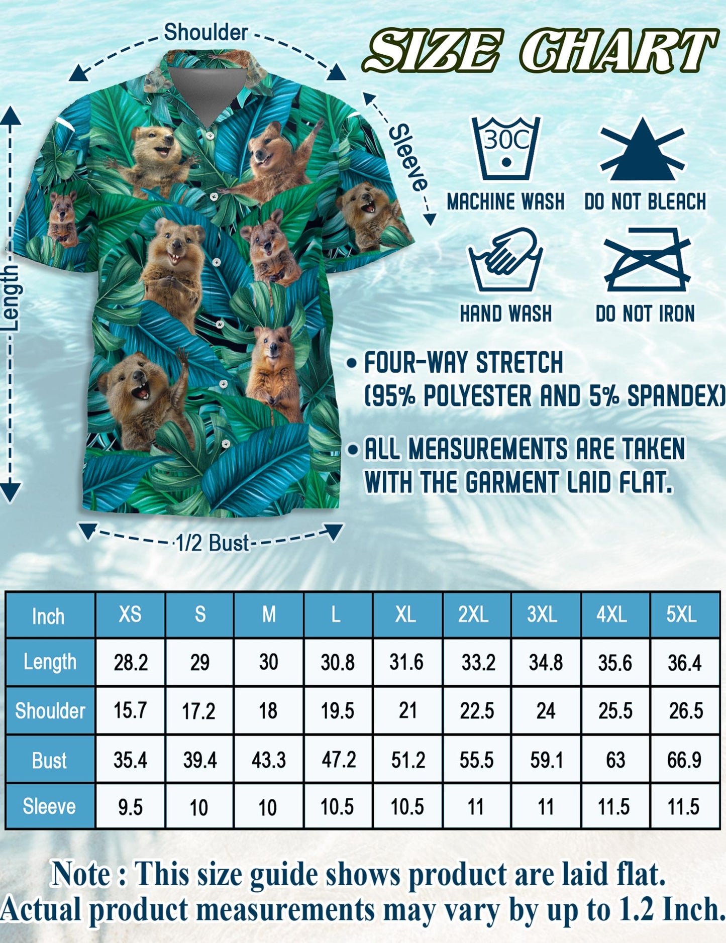 Quokka Hawaiian Shirt for Men, Button Down Aloha Shirt - Azhawaiian