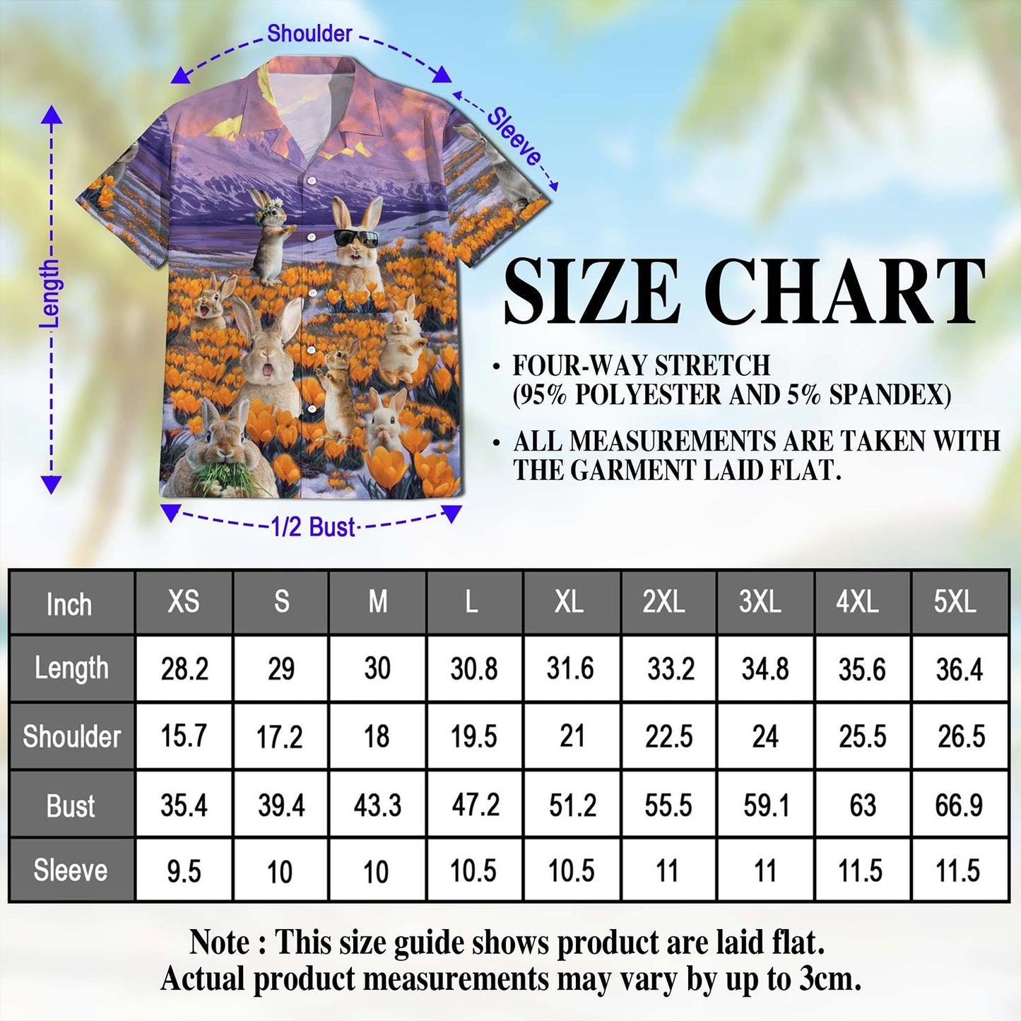 Rabbits In The Snow Hawaiian Shirt for Men, Button Down Aloha Shirt - Azhawaiian