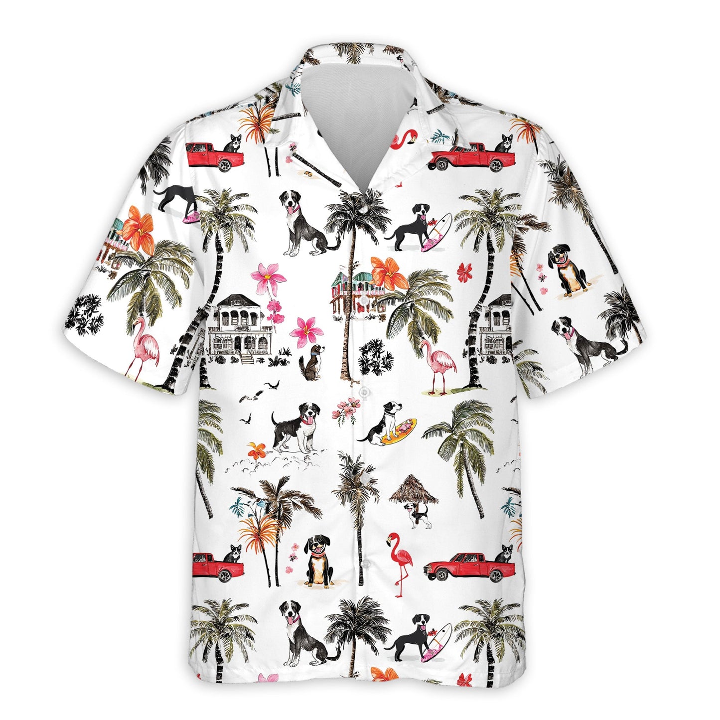 Azhawaiian Rat Terrier Hawaiian Shirt for Men
