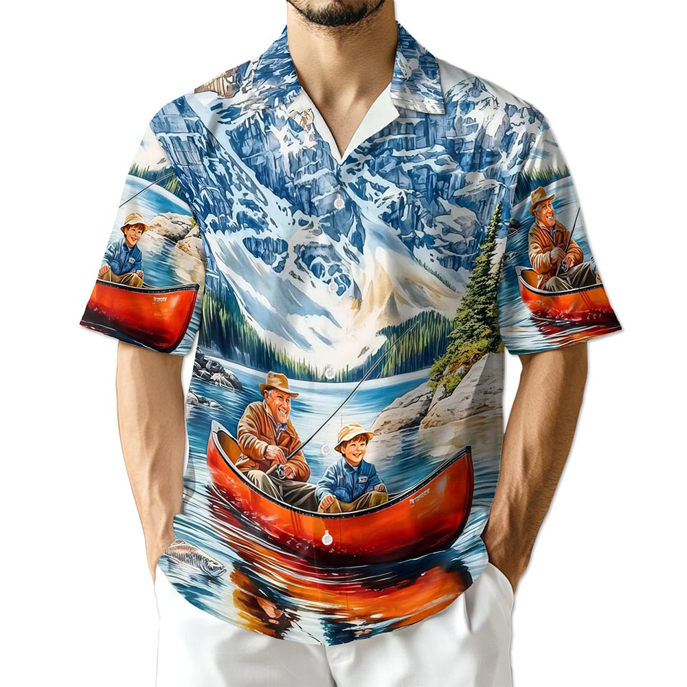 Azhawaiian Retired Fishing Hawaiian Shirt for Men