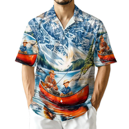 Azhawaiian Retired Fishing Hawaiian Shirt for Men