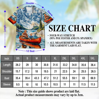 Retired Fishing Hawaiian Shirt for Men, Button Down Aloha Shirt - Azhawaiian