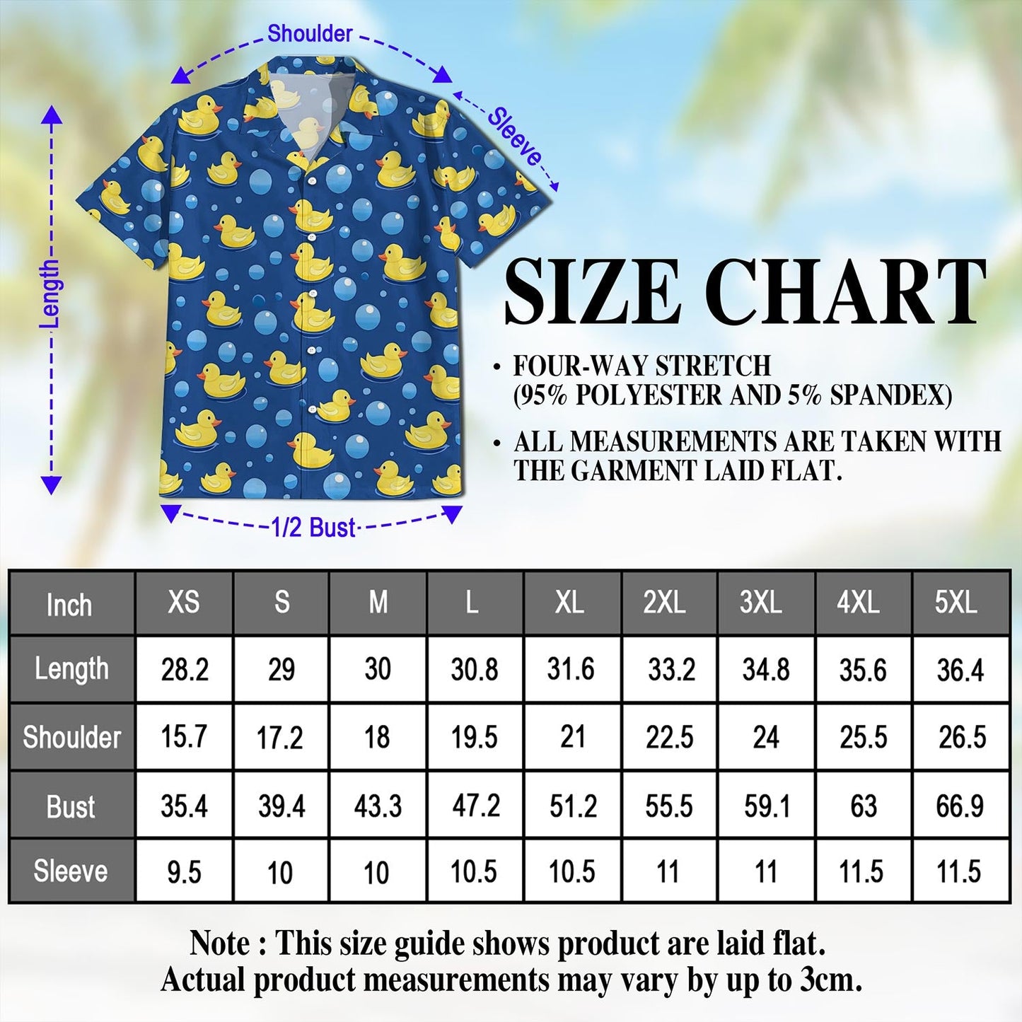 Retro Duck Hawaiian Shirt for Men, Button Down Aloha Shirt - Azhawaiian