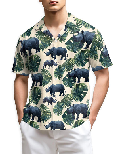 Azhawaiian Rhino Hawaiian Shirt for Men