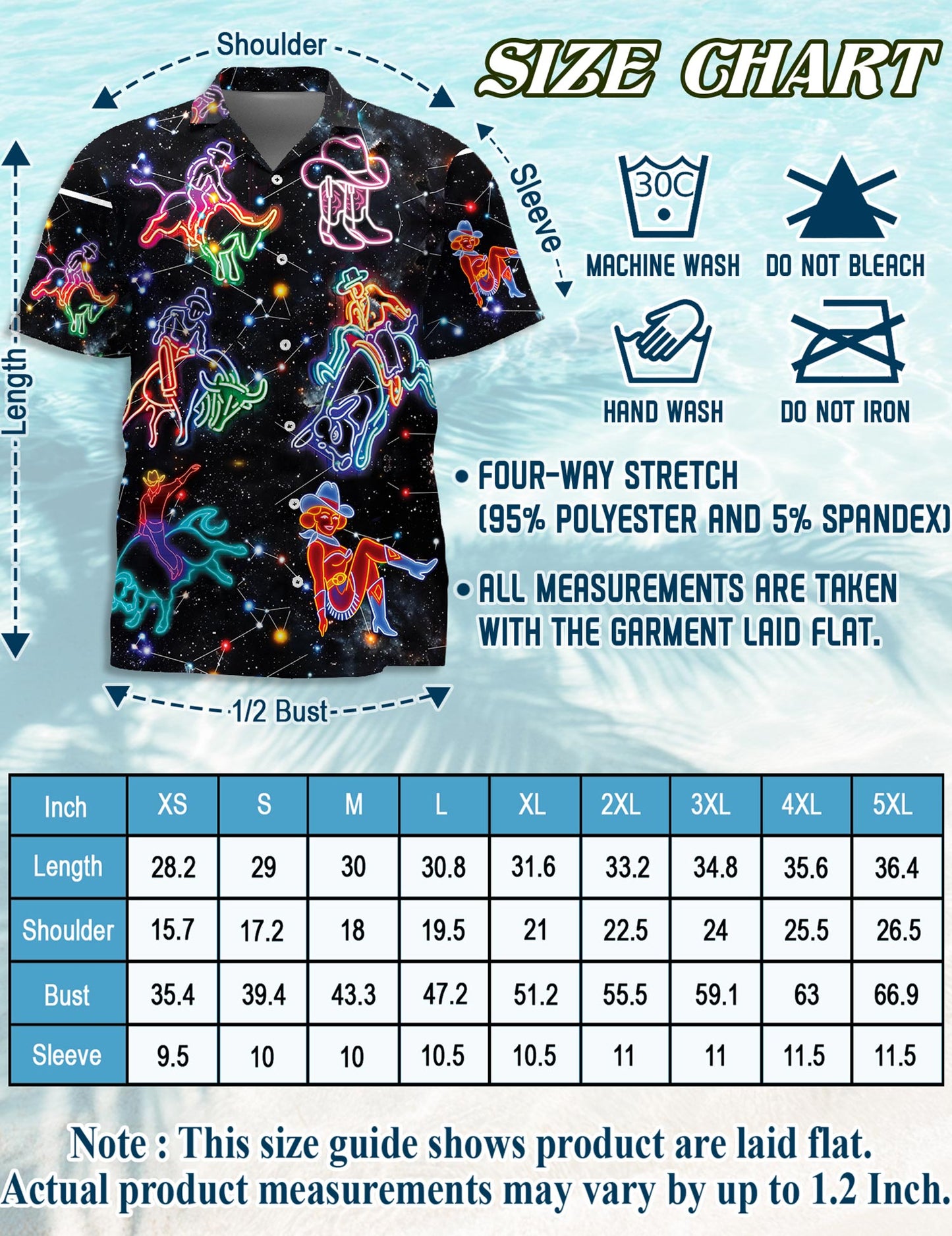Riding Cow Neon Love Hawaiian Shirt for Men, Button Down Aloha Shirt - Azhawaiian