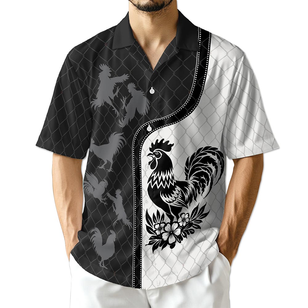 Azhawaiian Rooster Hawaiian Shirt for Men