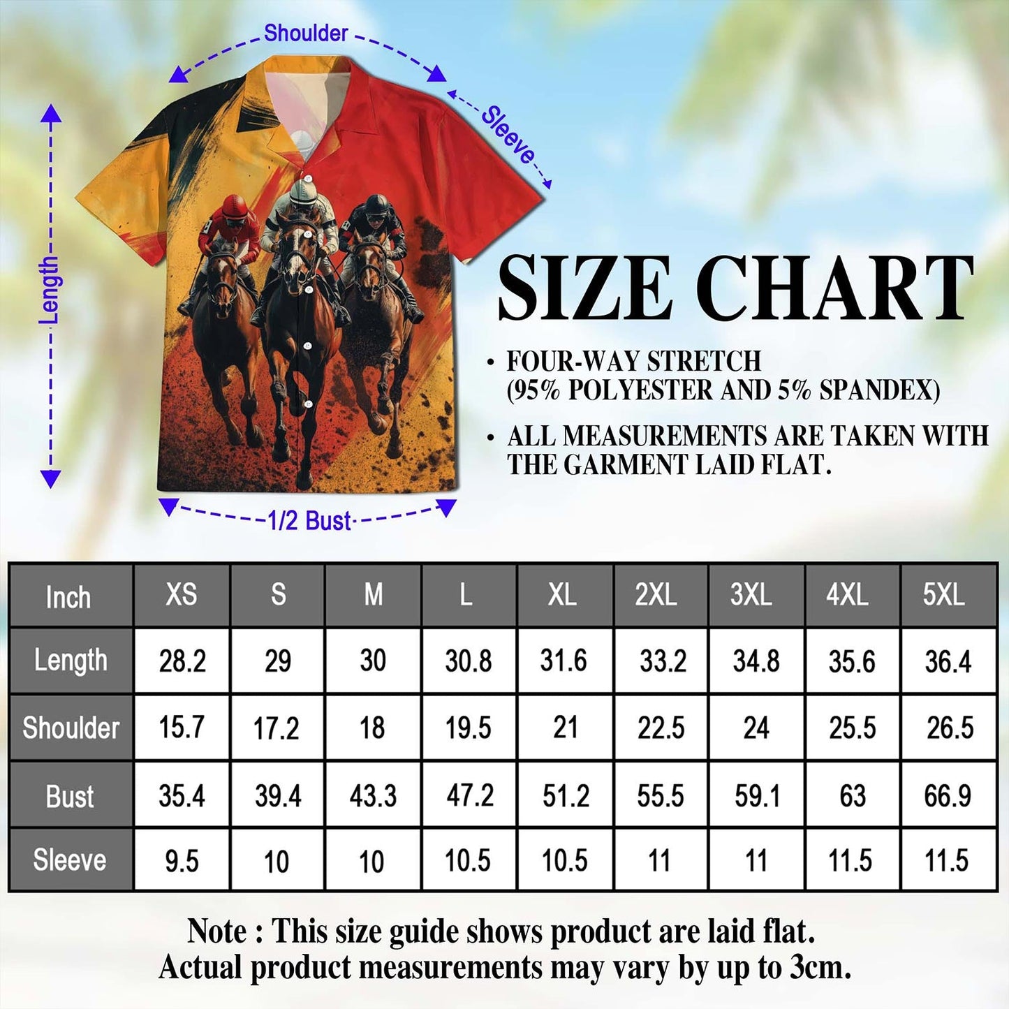 Rustic Racing Horse Hawaiian Shirt for Men, Button Down Aloha Shirt - Azhawaiian