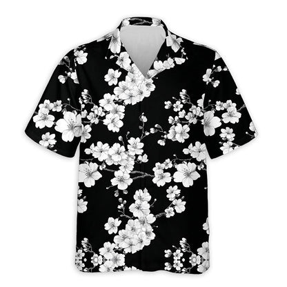 Azhawaiian Sakura Cherry Blossom Hawaiian Shirt for Men