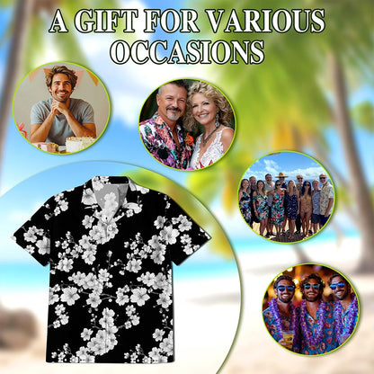 Sakura Cherry Blossom Hawaiian Shirt for Men, Button Down Aloha Shirt - Azhawaiian