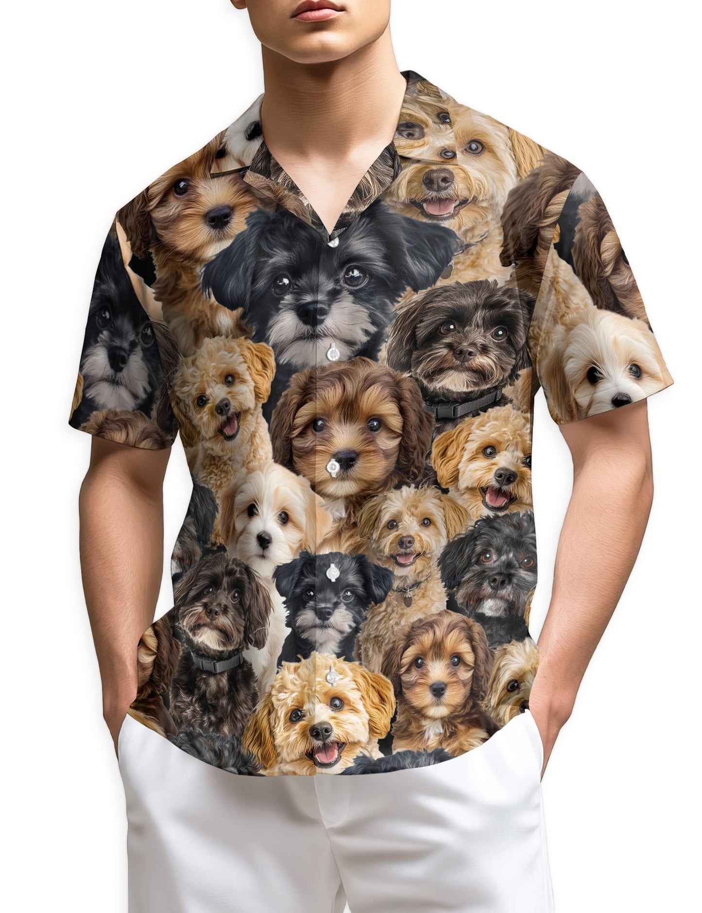 Azhawaiian Schnoodle Hawaiian Shirt for Men