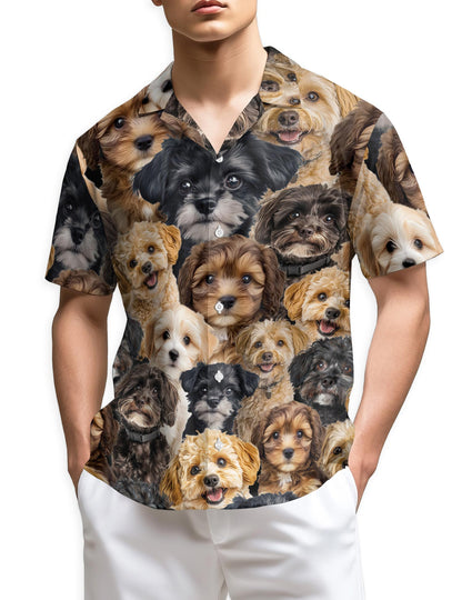 Azhawaiian Schnoodle Hawaiian Shirt for Men