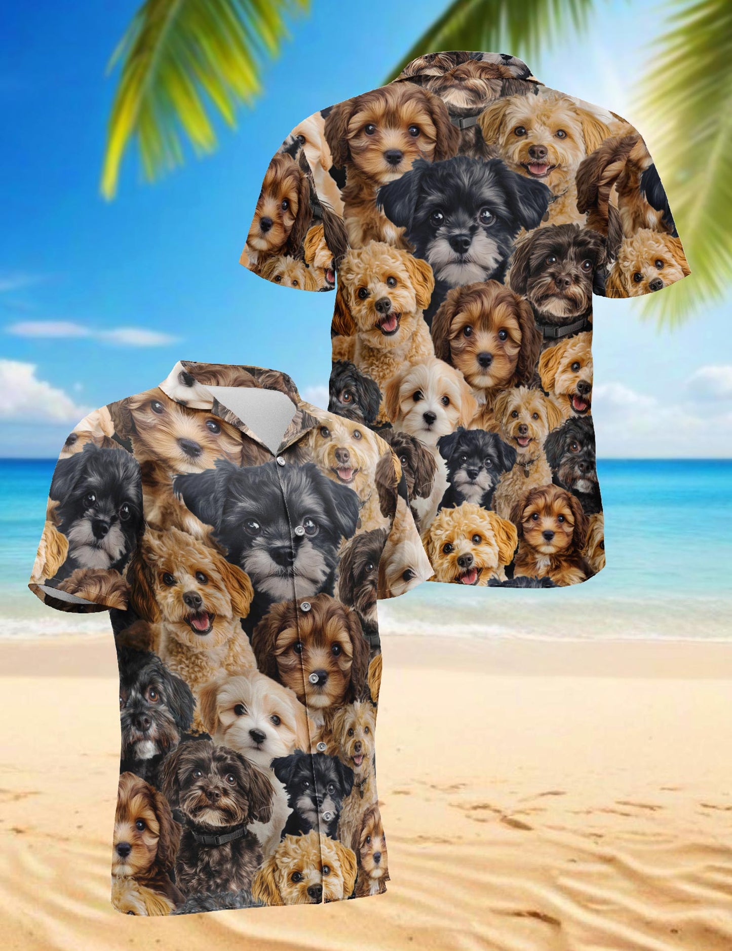 Schnoodle Hawaiian Shirt for Men, Button Down Aloha Shirt - Azhawaiian