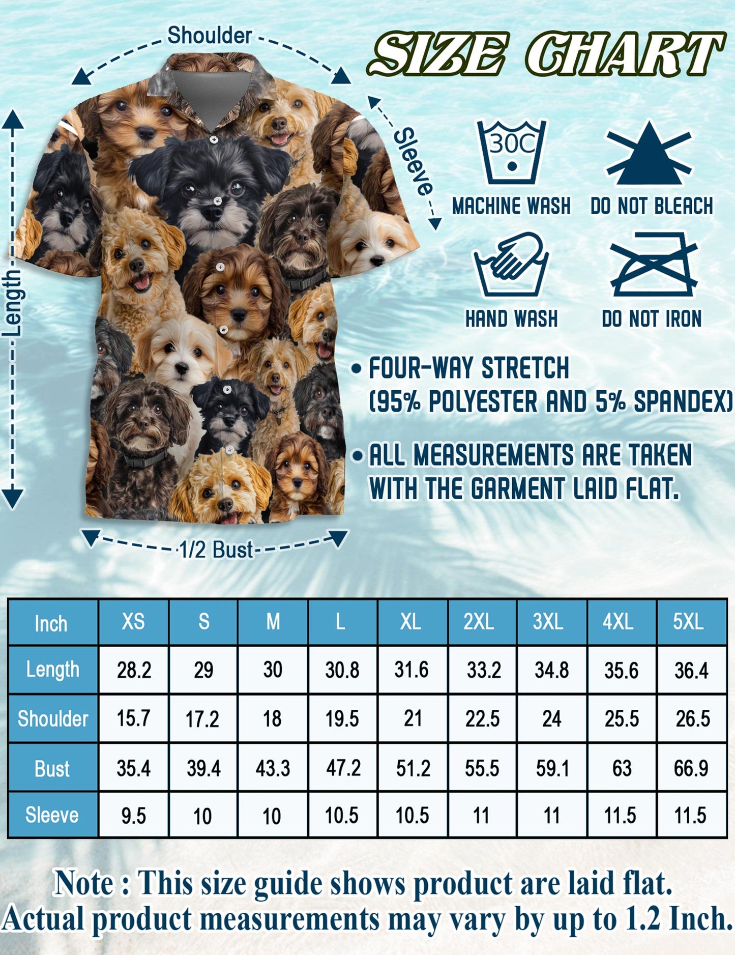 Schnoodle Hawaiian Shirt for Men, Button Down Aloha Shirt - Azhawaiian