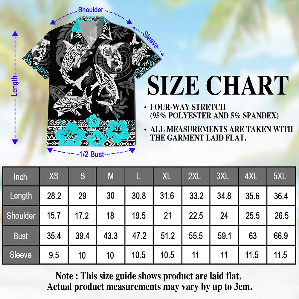 Shark Hawaiian Shirt for Men, Button Down Aloha Shirt - Azhawaiian