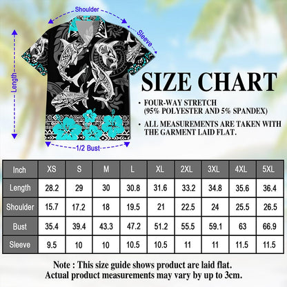 Shark Hawaiian Shirt for Men, Button Down Aloha Shirt - Azhawaiian