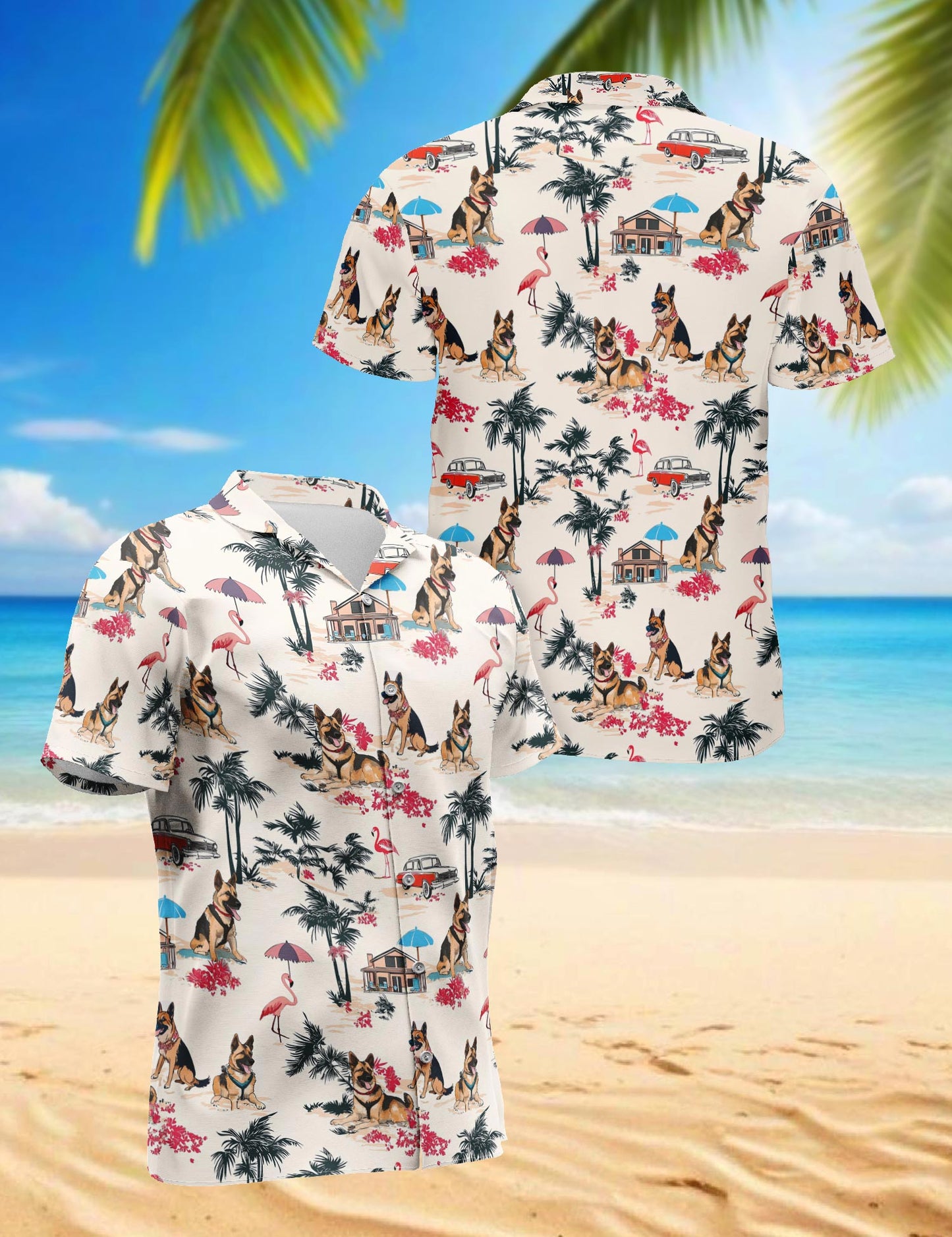 Shepherd Hawaiian Shirt for Men, Button Down Aloha Shirt - Azhawaiian