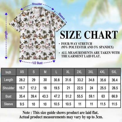 Shih Tzu Dog Hawaiian Shirt for Men, Button Down Aloha Shirt - Azhawaiian