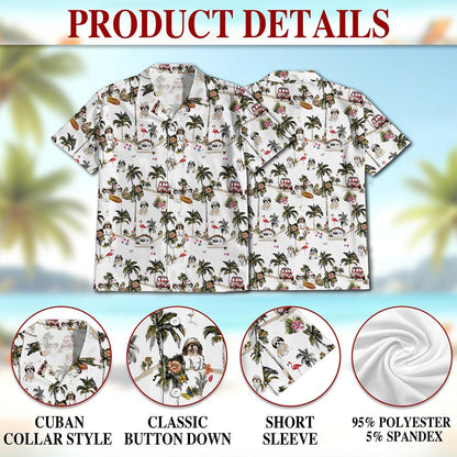 Shih Tzu Dog Hawaiian Shirt for Men, Button Down Aloha Shirt - Azhawaiian