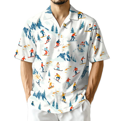 Azhawaiian Ski Hawaiian Shirt for Men
