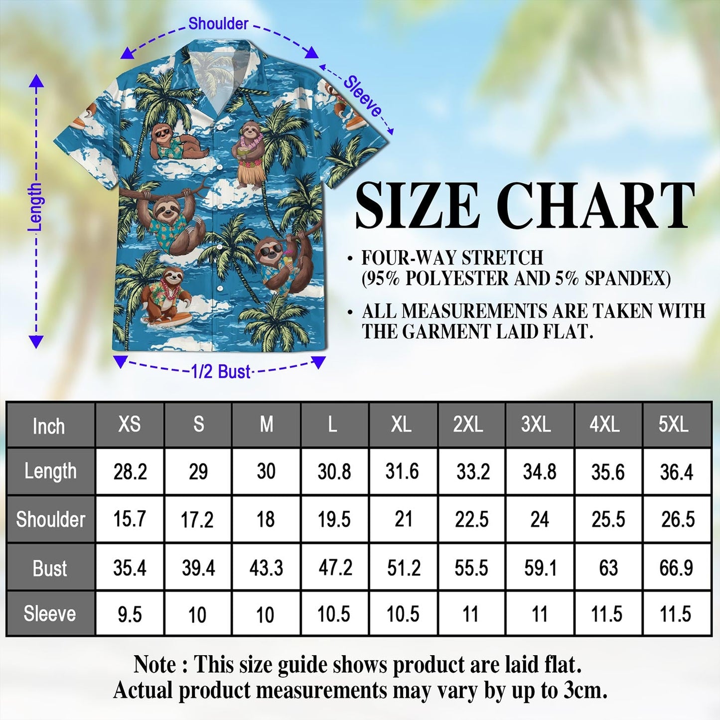 Sloth Ocean Hawaiian Shirt for Men, Button Down Aloha Shirt - Azhawaiian