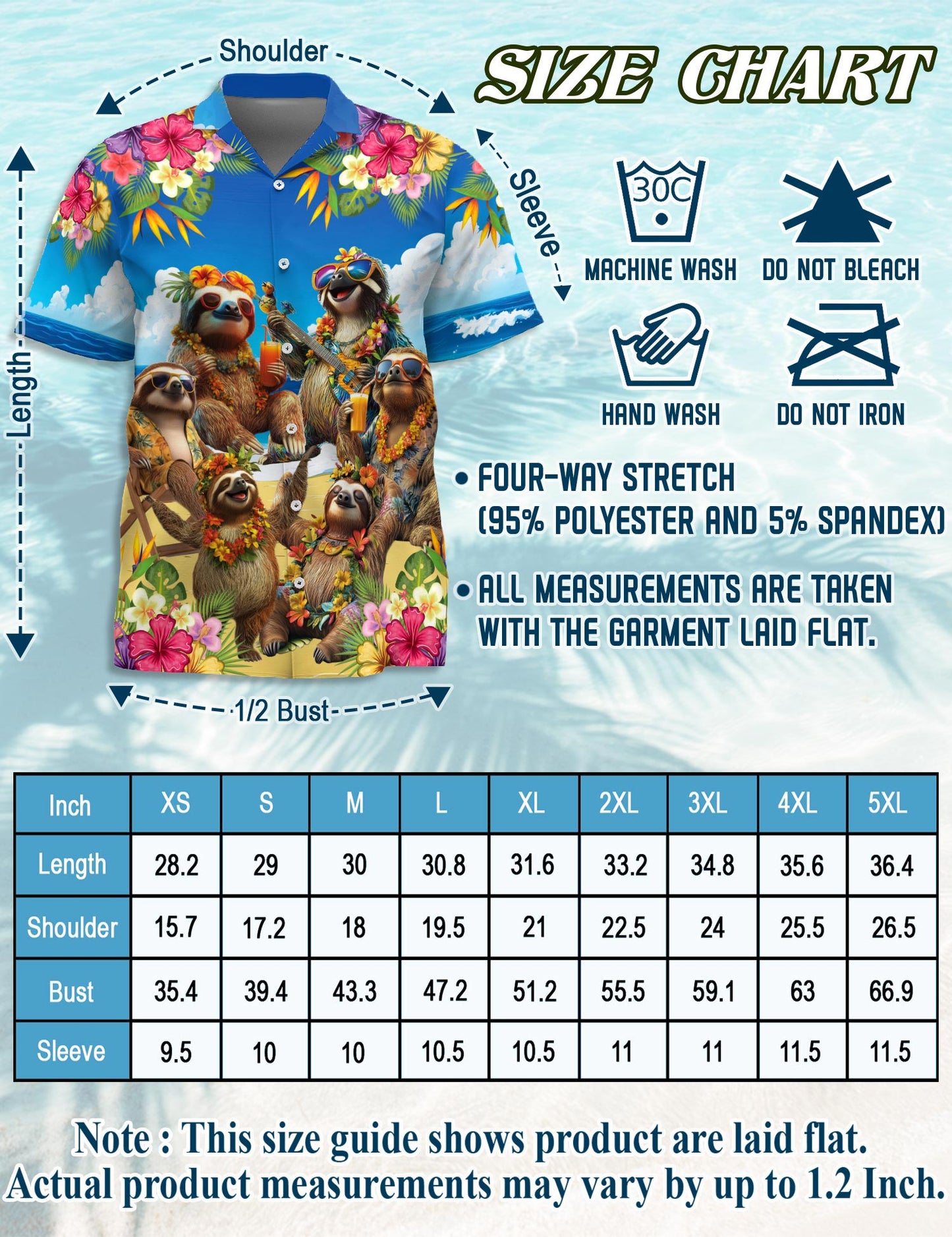 Sloth Surfing Hawaiian Shirt for Men, Button Down Aloha Shirt - Azhawaiian