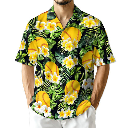 Azhawaiian SoftBall Hawaiian Shirt for Men