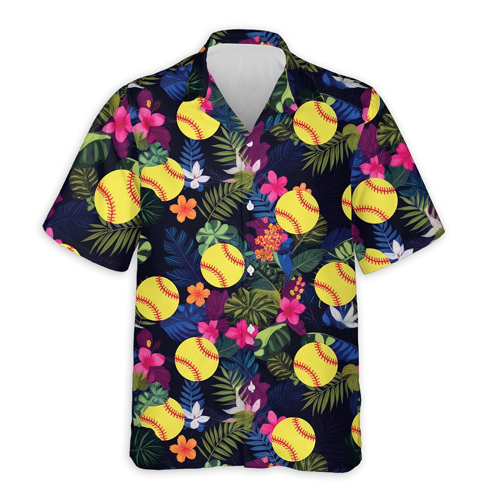 Azhawaiian Softball Hawaiian Shirt for Men