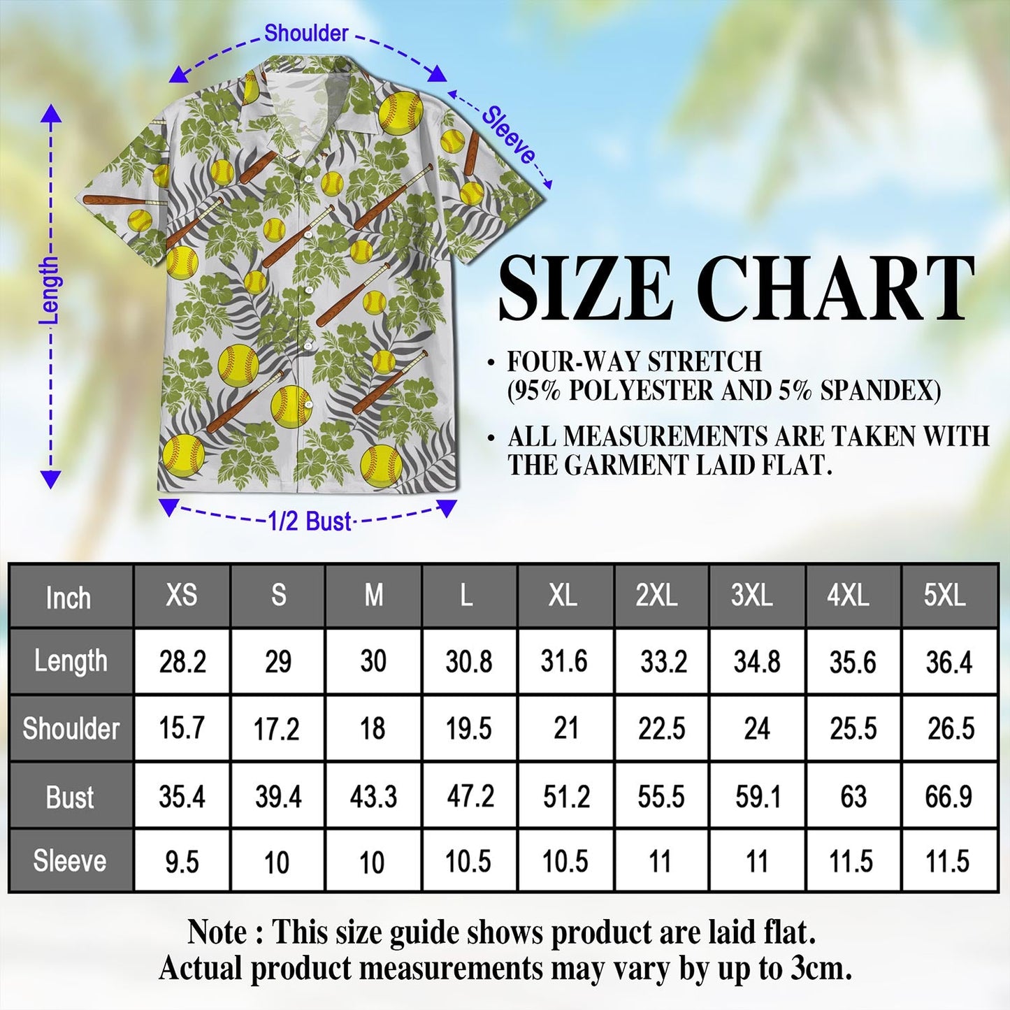 Softball Hawaiian Shirt for Men, Button Down Aloha Shirt - Azhawaiian