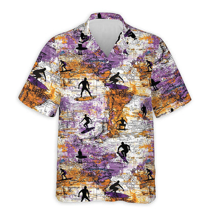 Azhawaiian Surfing Hawaiian Shirt for Men