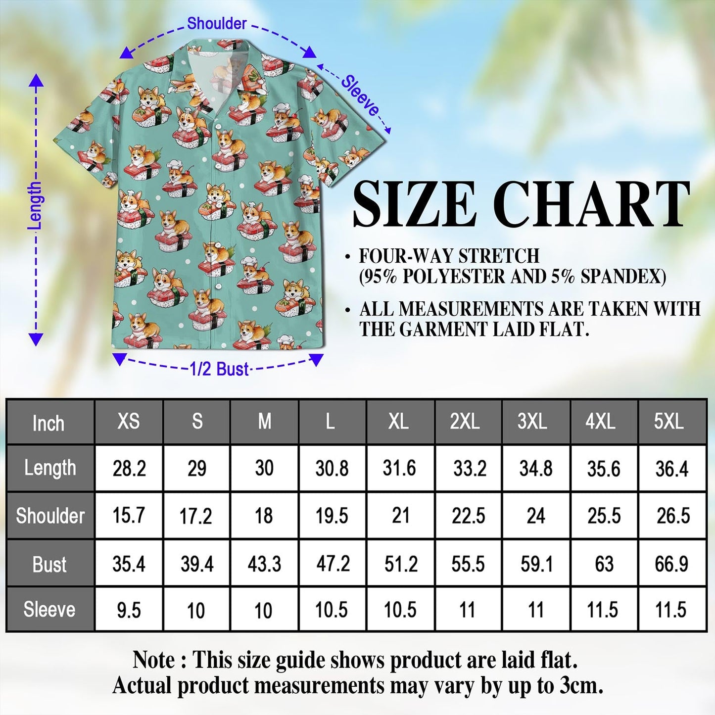 Sushi Corgi Hawaiian Shirt for Men, Button Down Aloha Shirt - Azhawaiian