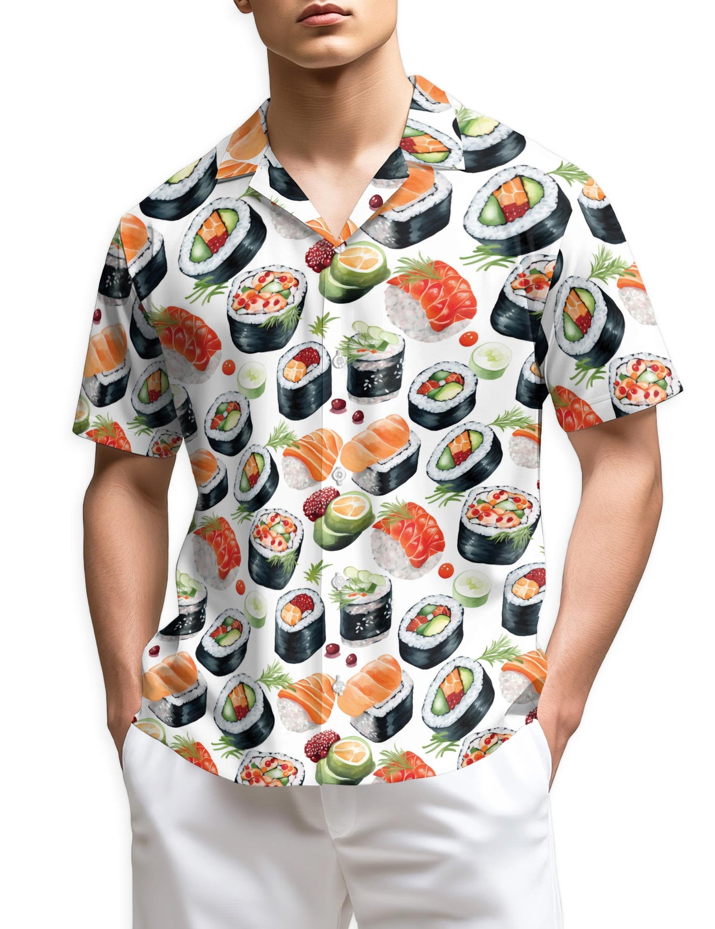Azhawaiian Sushi Hawaiian Shirt for Men,