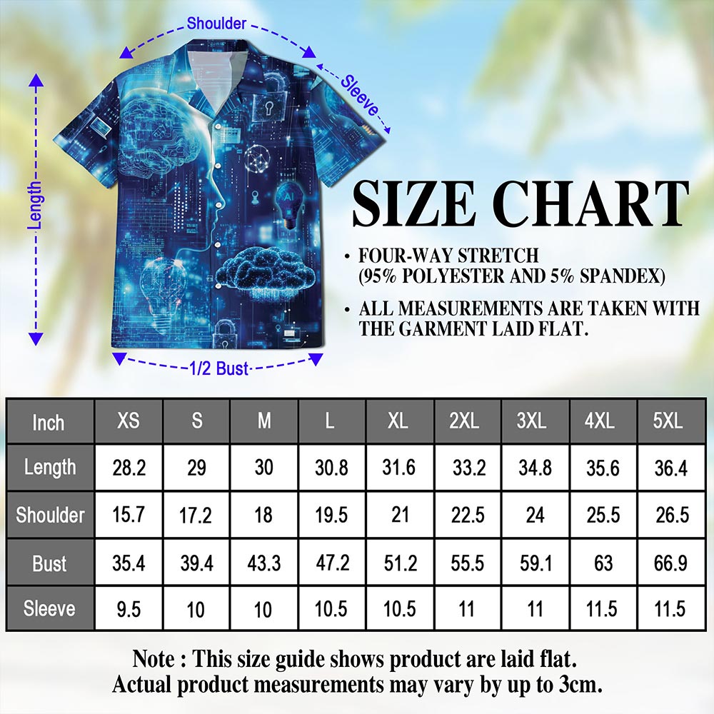 Technology Life Hawaiian Shirt for Men, Button Down Aloha Shirt - Azhawaiian