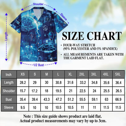 Technology Life Hawaiian Shirt for Men, Button Down Aloha Shirt - Azhawaiian