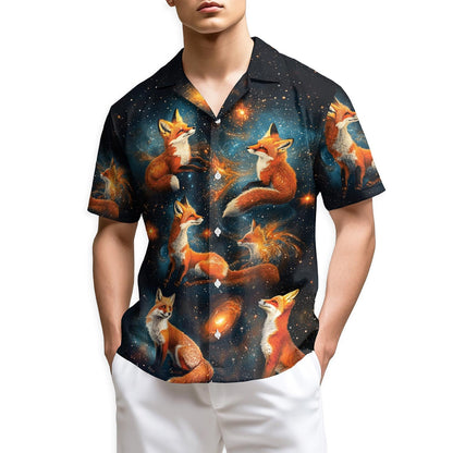 Azhawaiian The Fox In The Starlight Edition Hawaiian Shirt for Men