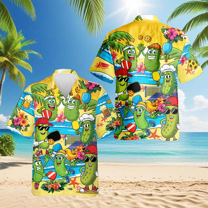 There's No Sorry In Pickleball Hawaiian Shirt for Men, Button Down Aloha Shirt - Azhawaiian