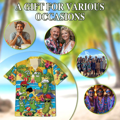 There's No Sorry In Pickleball Hawaiian Shirt for Men, Button Down Aloha Shirt - Azhawaiian
