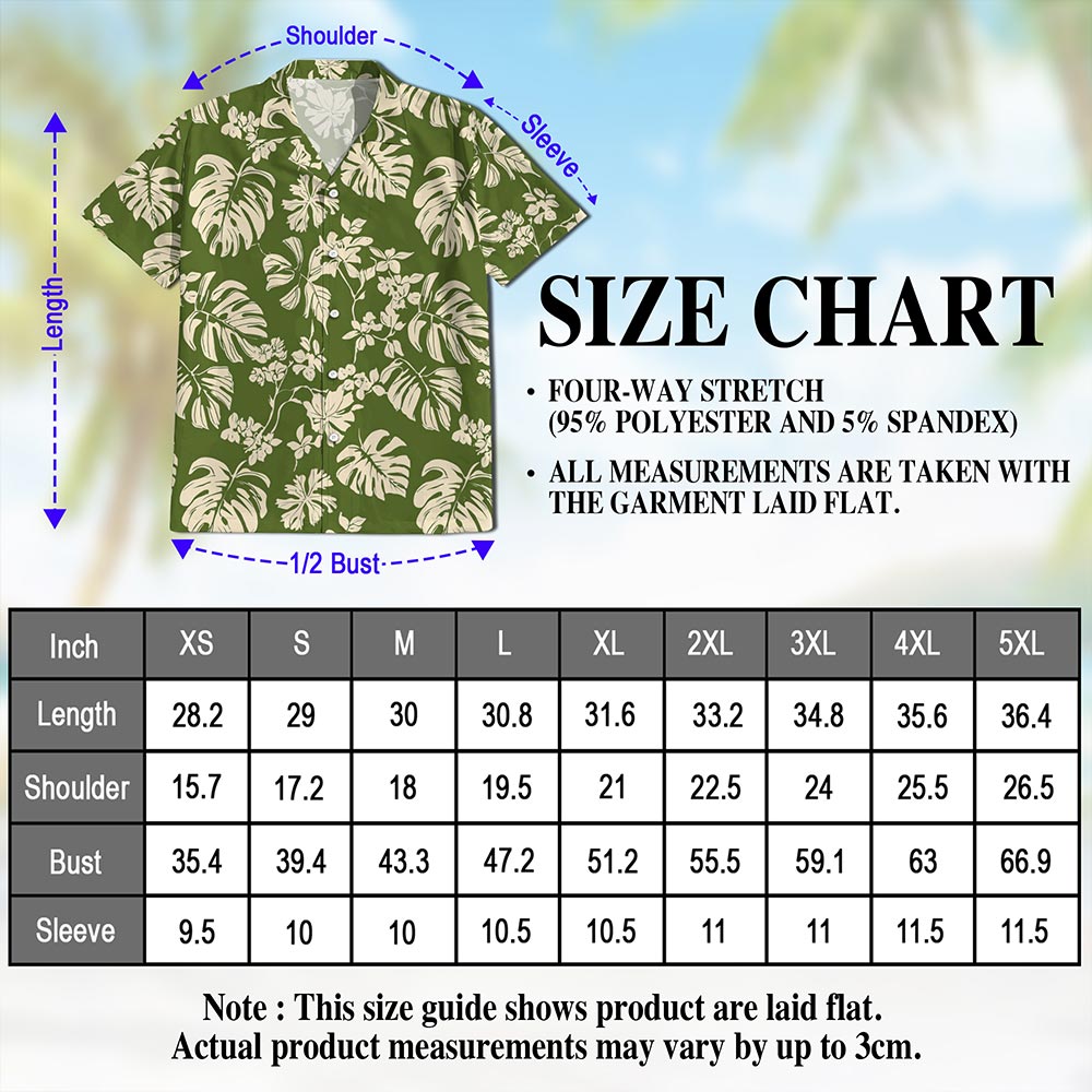 Tiare Garden Hawaiian Shirt for Men, Button Down Aloha Shirt - Azhawaiian