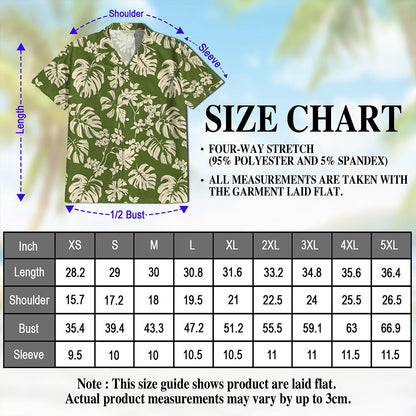 Tiare Garden Hawaiian Shirt for Men, Button Down Aloha Shirt - Azhawaiian