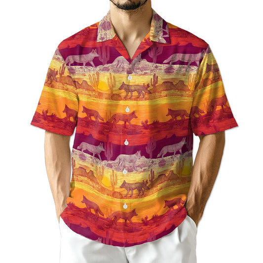 Azhawaiian Tropical Coyotes Hawaiian Shirt for Men