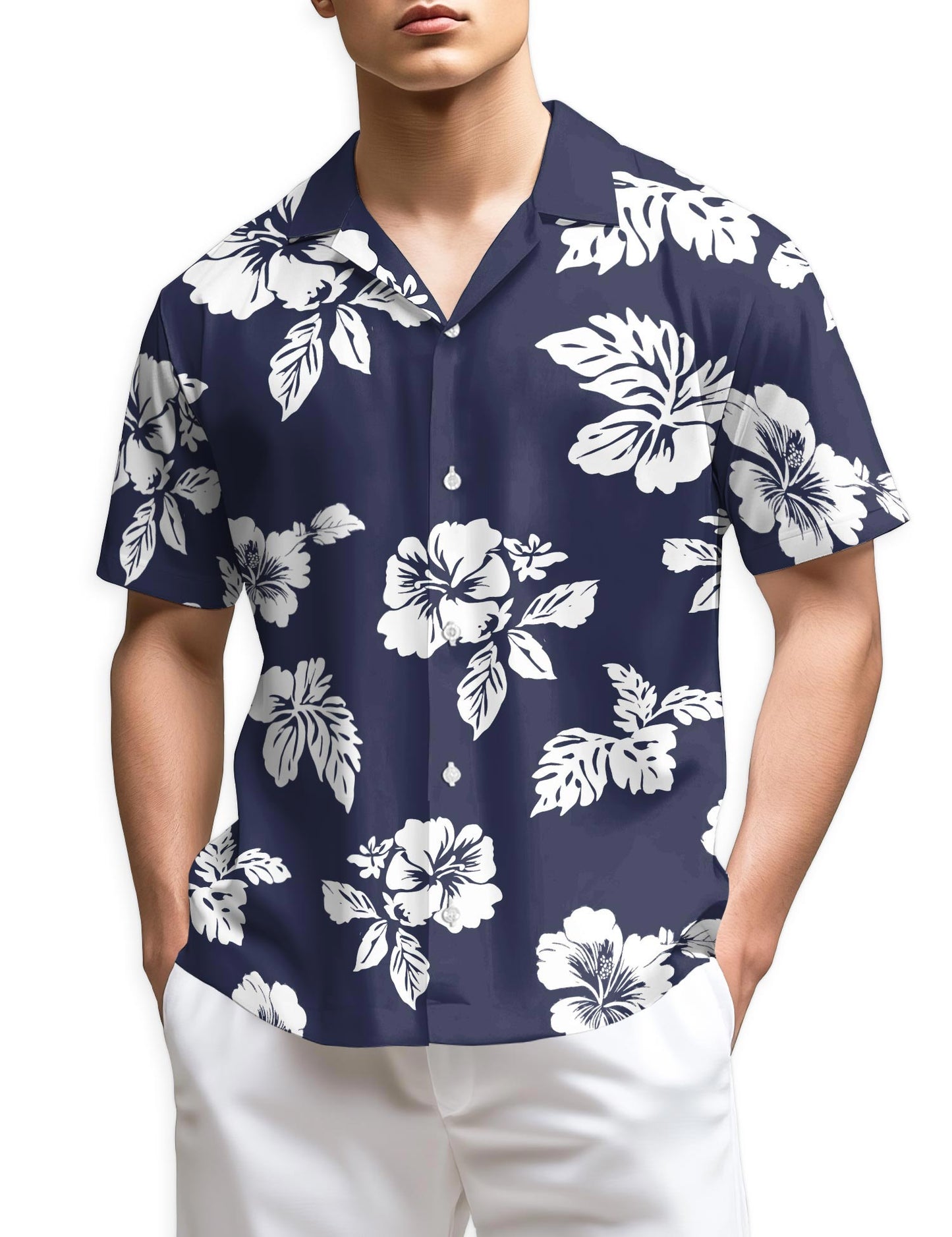 Azhawaiian Tropical Hibiscus Hawaiian Shirt for Men