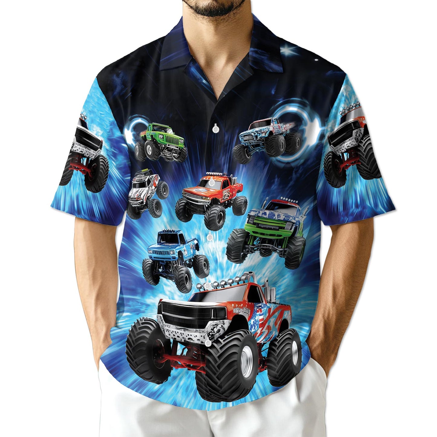 Azhawaiian Truck Lovers Hawaiian Shirt for Men