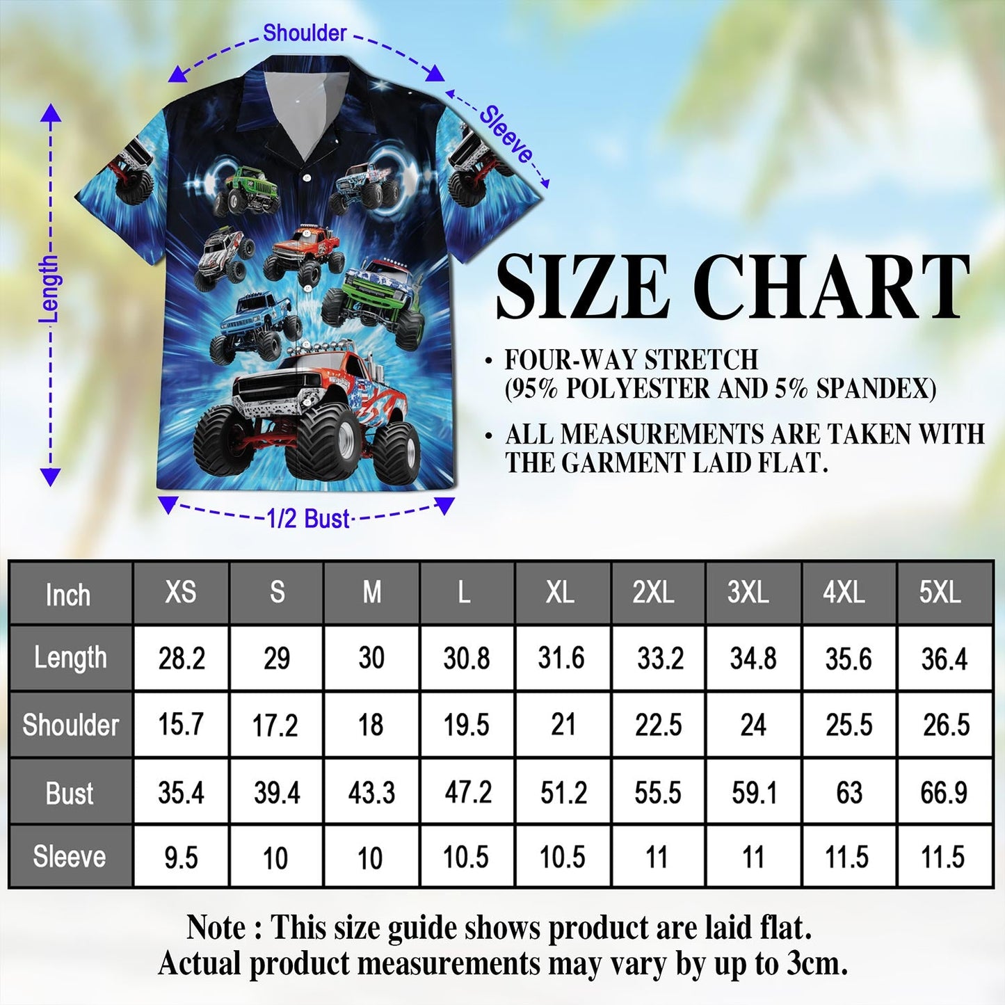 Truck Lovers Hawaiian Shirt for Men, Button Down Aloha Shirt - Azhawaiian