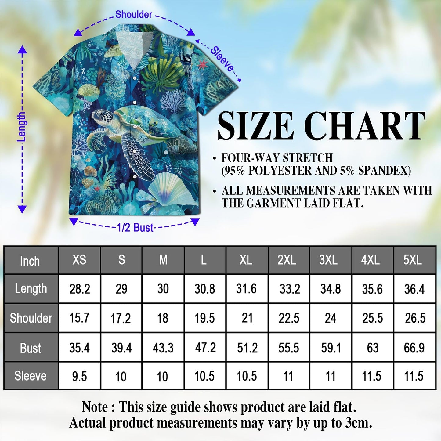 Turtle Coral Hawaiian Shirt for Men, Button Down Aloha Shirt - Azhawaiian