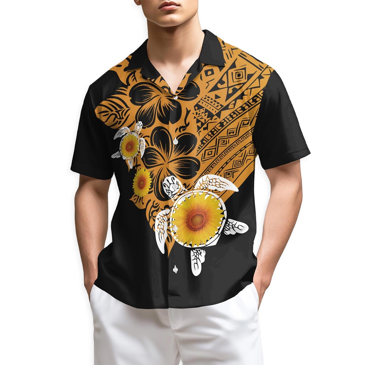 Azhawaiian Turtle Hawaiian Shirt for Men