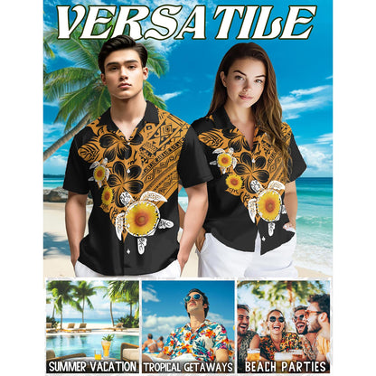 Turtle Hawaiian Shirt for Men, Button Down Aloha Shirt - Azhawaiian