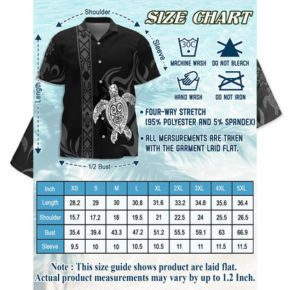 Turtle Hawaiian Shirt for Men, Button Down Aloha Shirt - Azhawaiian