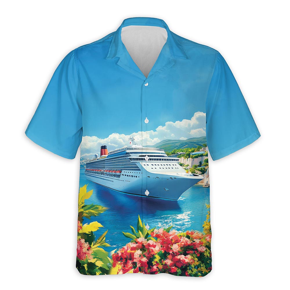 Azhawaiian US Cruise Ship Hawaiian Shirt for Men