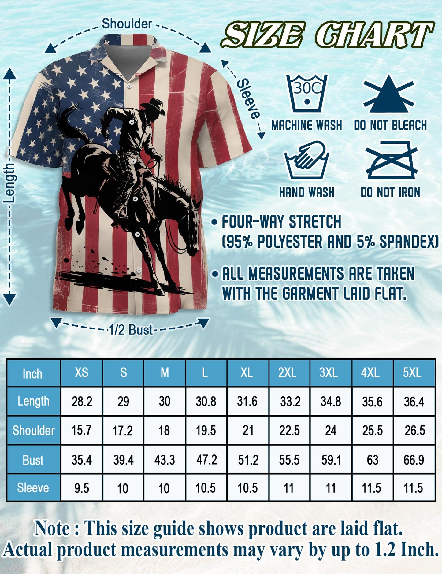 USA Horse Racing Silhouette Hawaiian Shirt for Men, Button Down Aloha Shirt - Azhawaiian