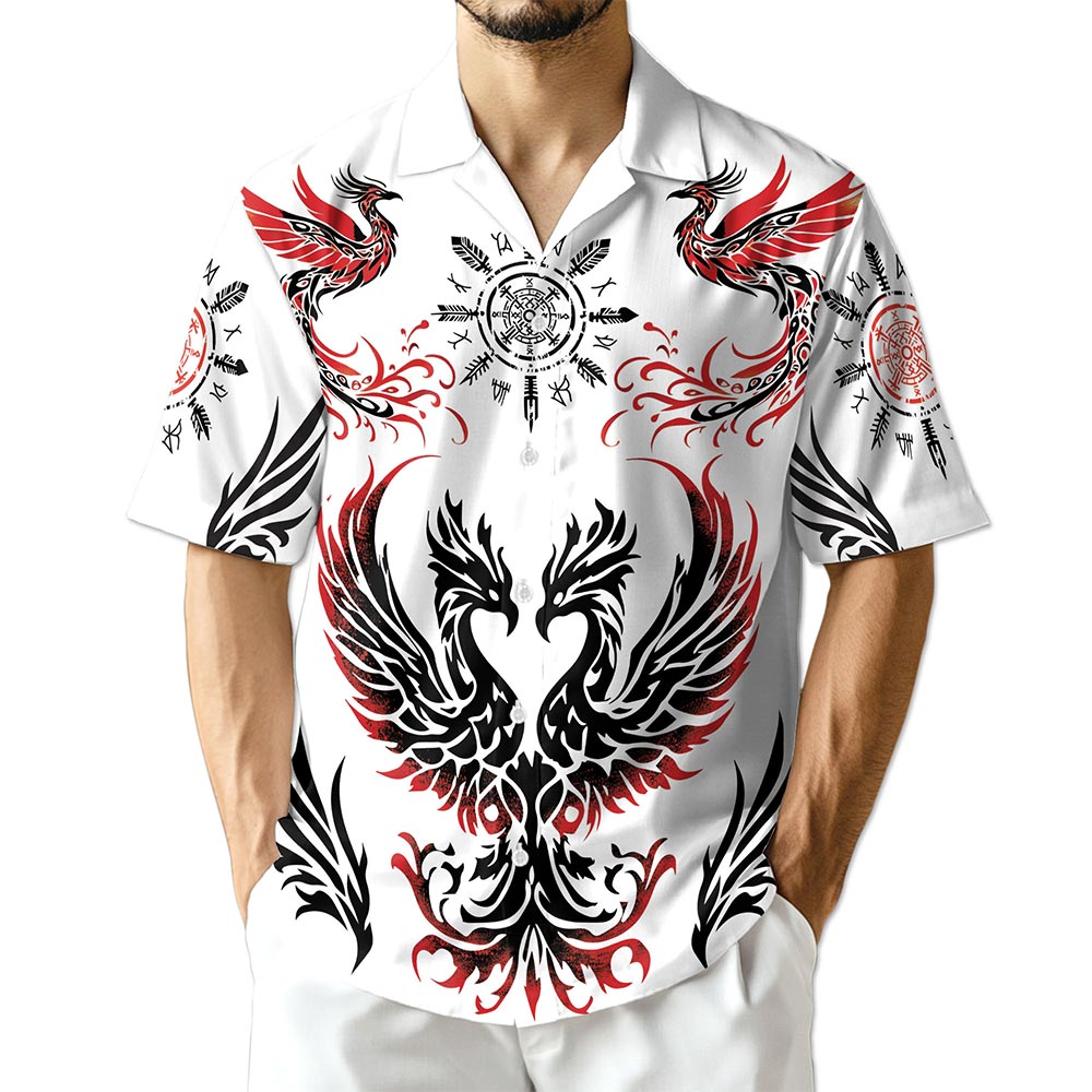 Azhawaiian Viking Phoenix Hawaiian Shirt for Men