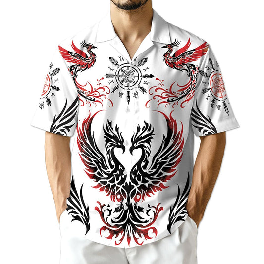 Azhawaiian Viking Phoenix Hawaiian Shirt for Men